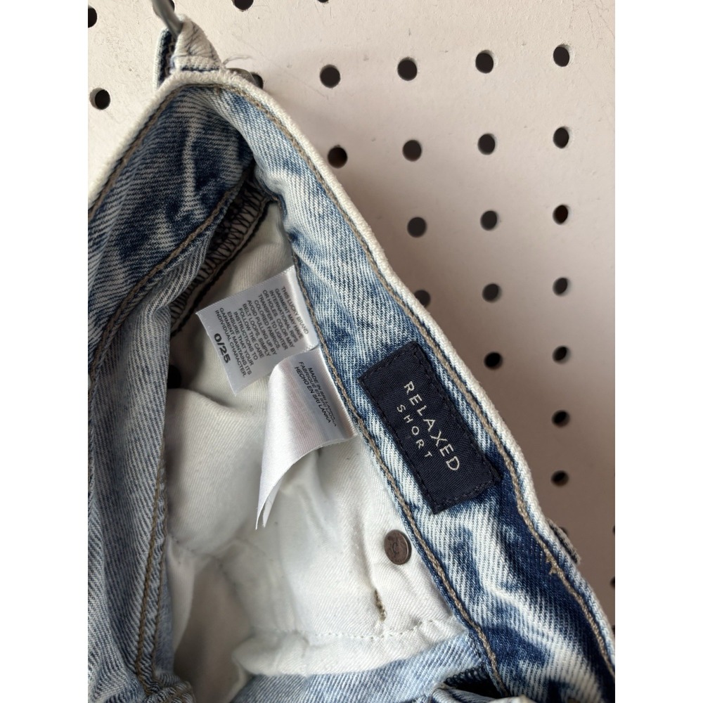 Lucky Brand Cutoff Denim Jean Shorts Distressed Light Wash Women's 0/25 - Picture 6 of 7